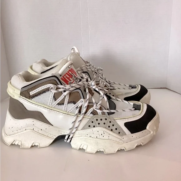 Kenzo Unisex’s Women’s Inka Chunky Speckled Wraparound-Lace Sneakers Euro 42 - Picture 10 of 16